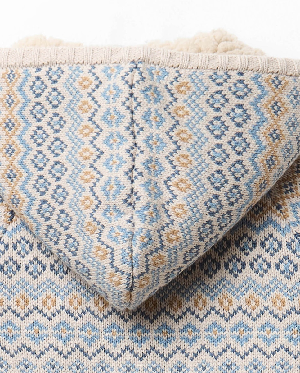 Chaqueta jacquard forrada - Sfera - Tostado Tostado-5