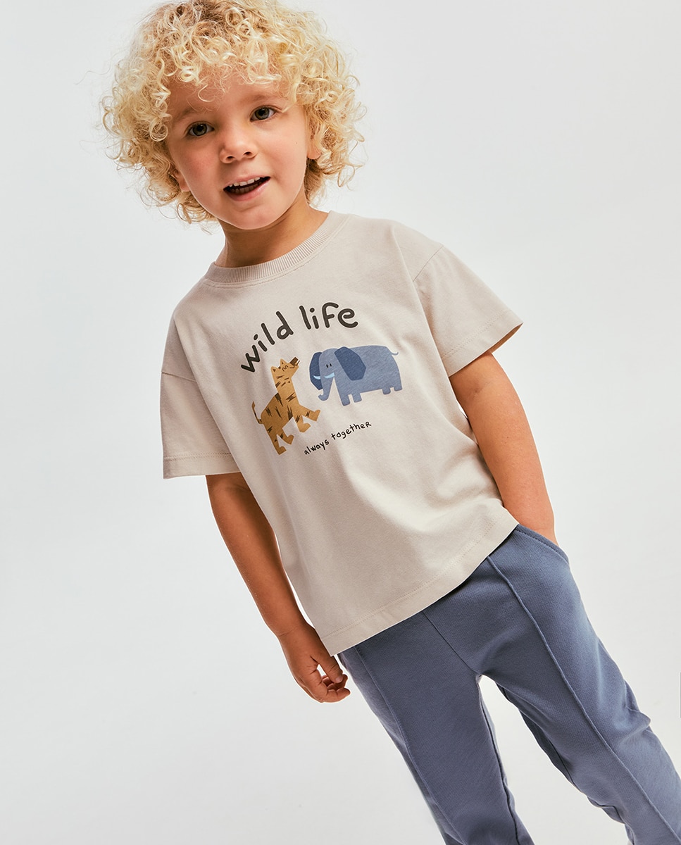T-shirt com Animais Sfera Pedra-2