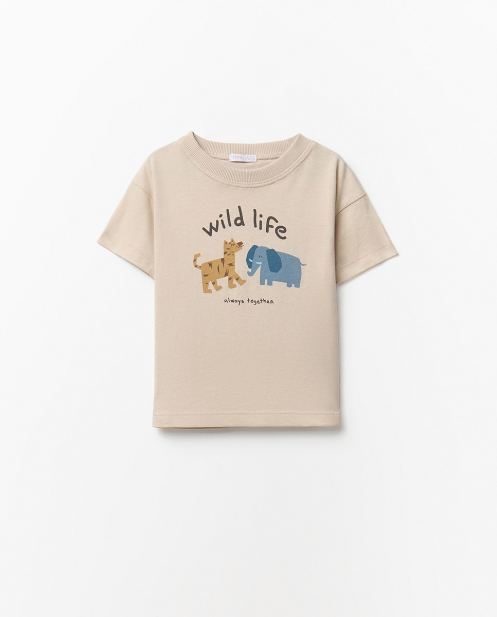 T-shirt com Animais Sfera Pedra-4