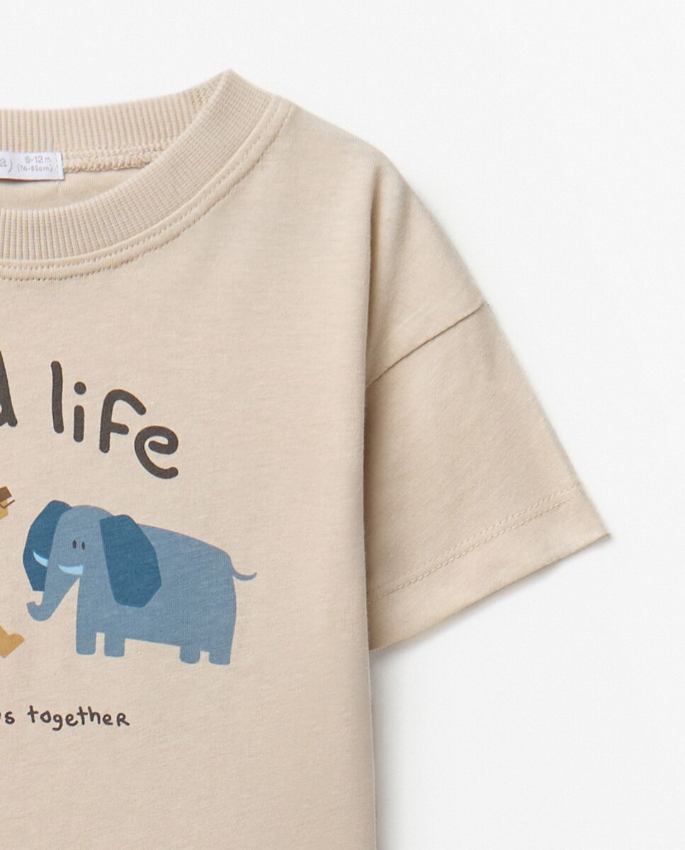 T-shirt com Animais Sfera Pedra-6
