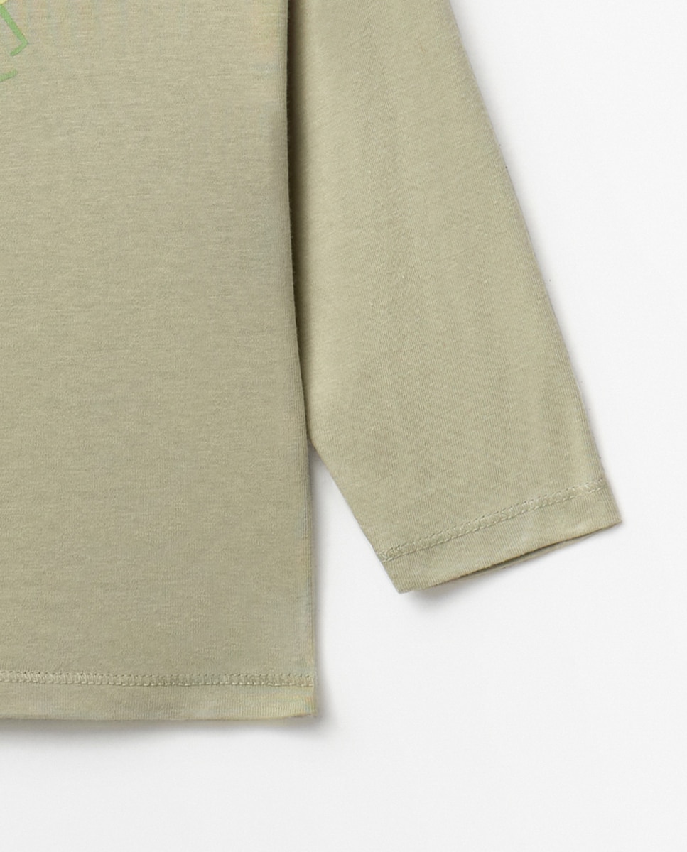 T-shirt estampada Verde-claro-3