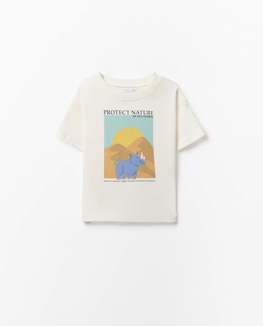 Imagem 0 de T-shirt de Manga Curta Estampada