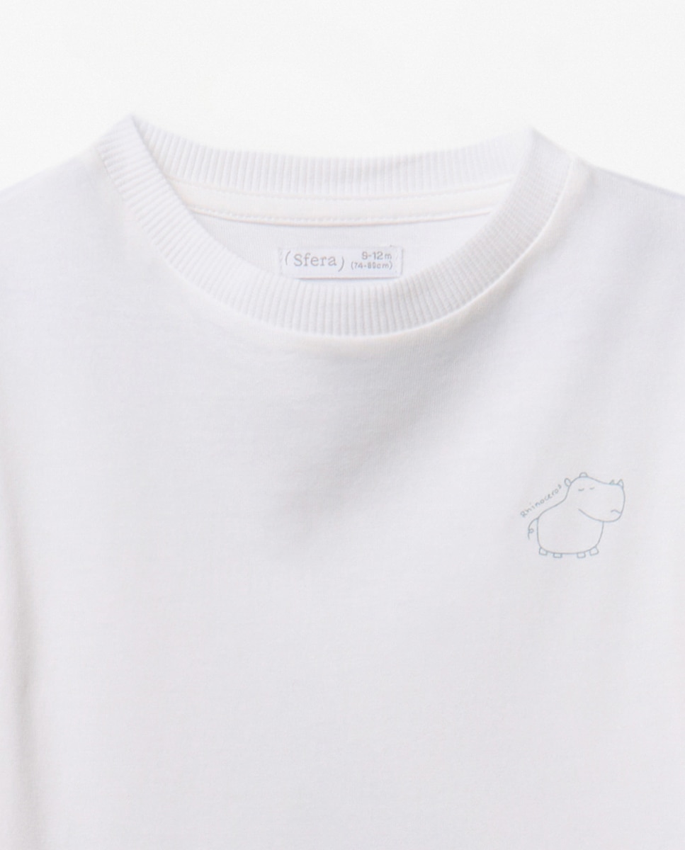 T-shirt Lisa Básica Branco-4