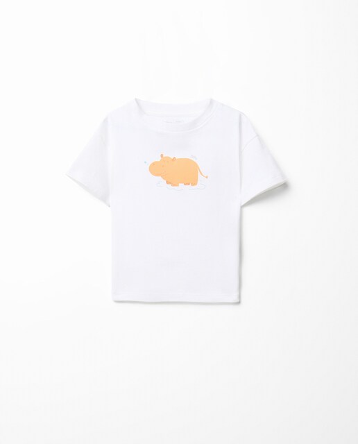 Imagen 0 de Camiseta estampada hipopotamo