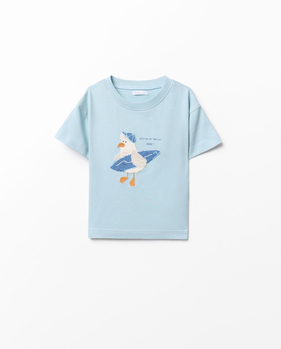 Imagem 0 de T-shirt com Gaivota Surfista