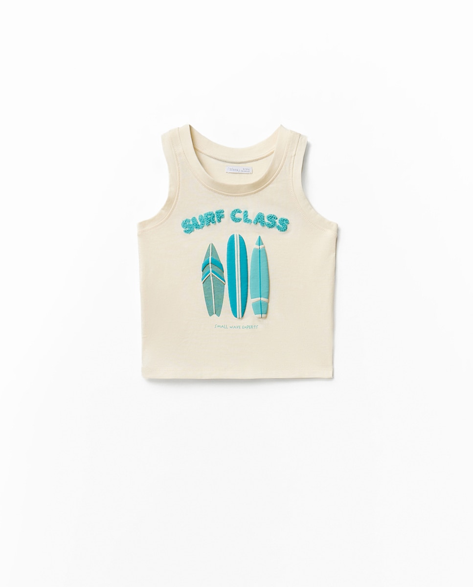 Imagem 0 de T-shirt de Alças com Pregas