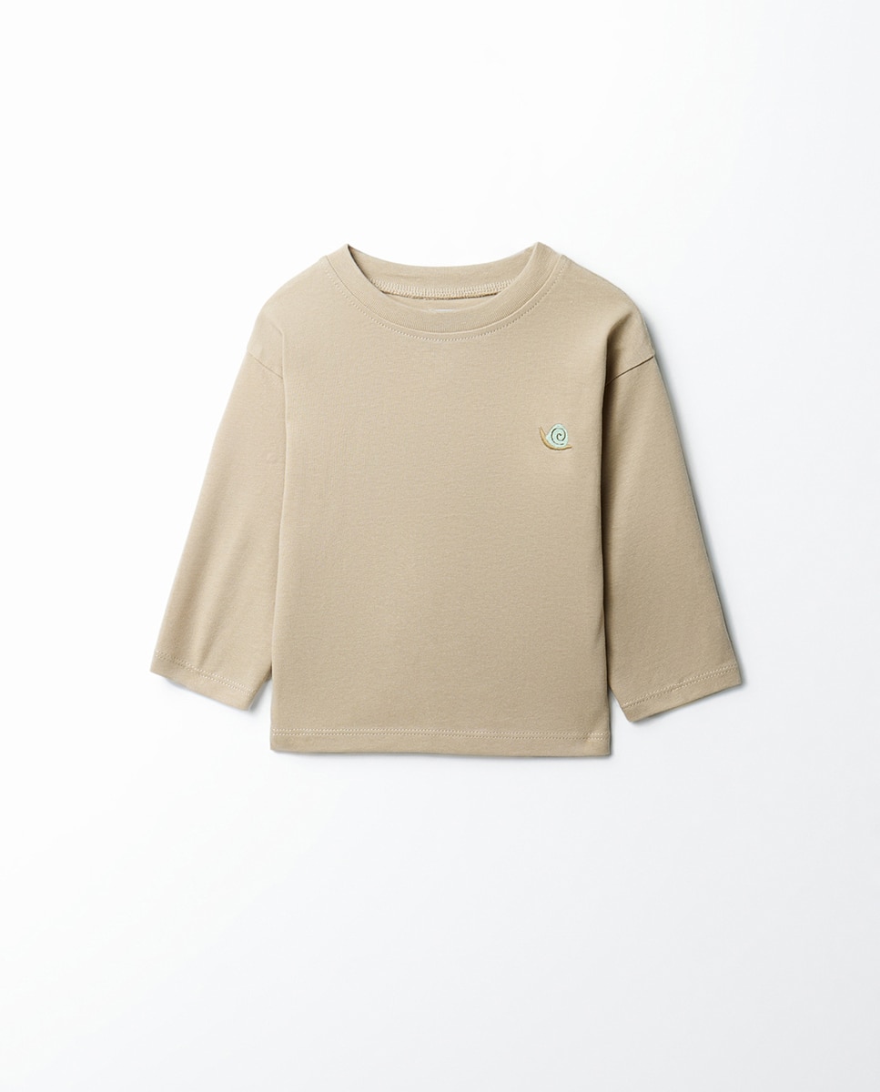 Imagem 0 de T-shirt Lisa com Bordado