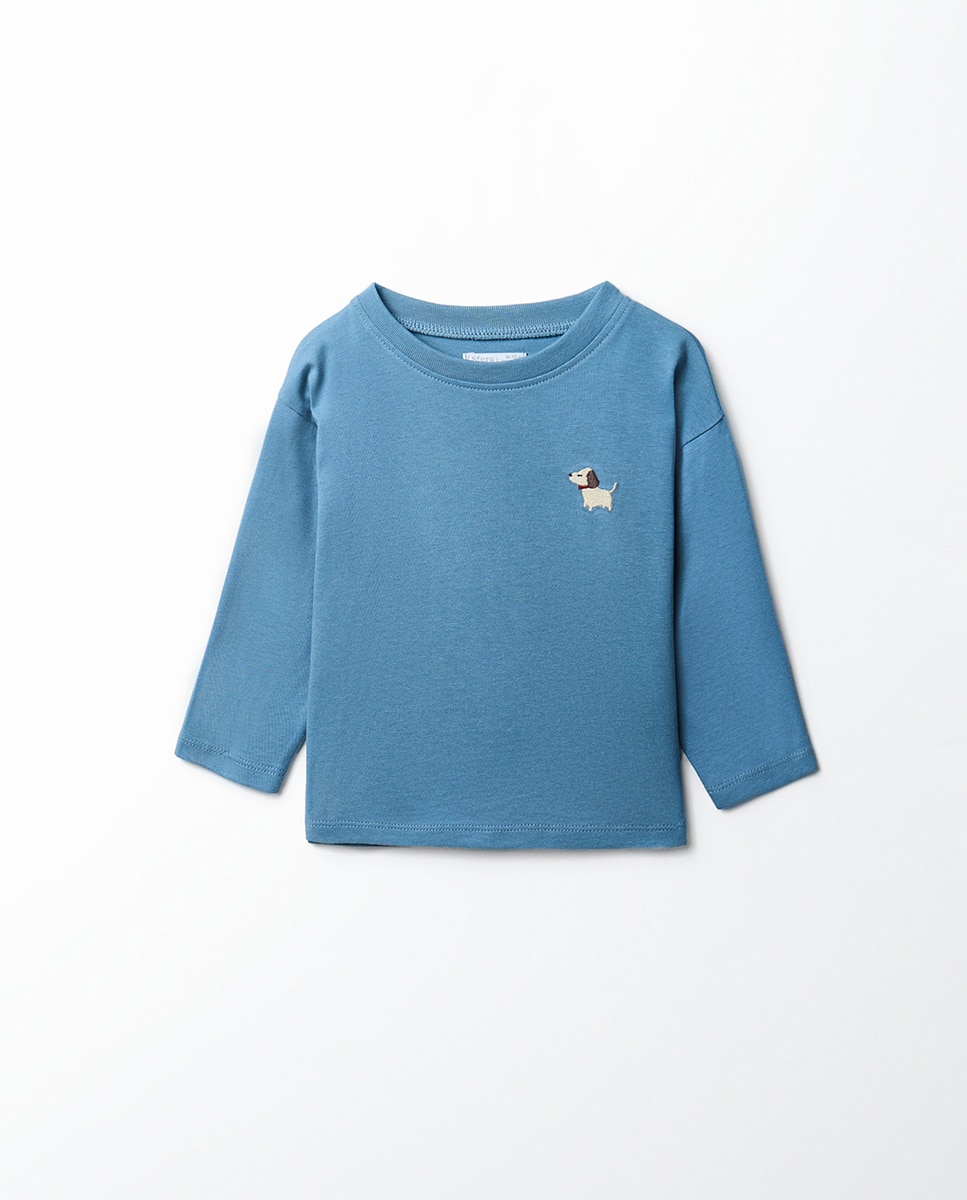 Imagem 0 de T-shirt Lisa com Bordado