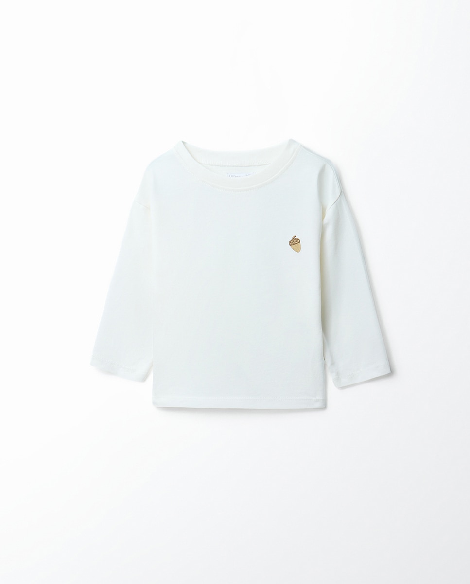 Imagem 0 de T-shirt Lisa com Bordado