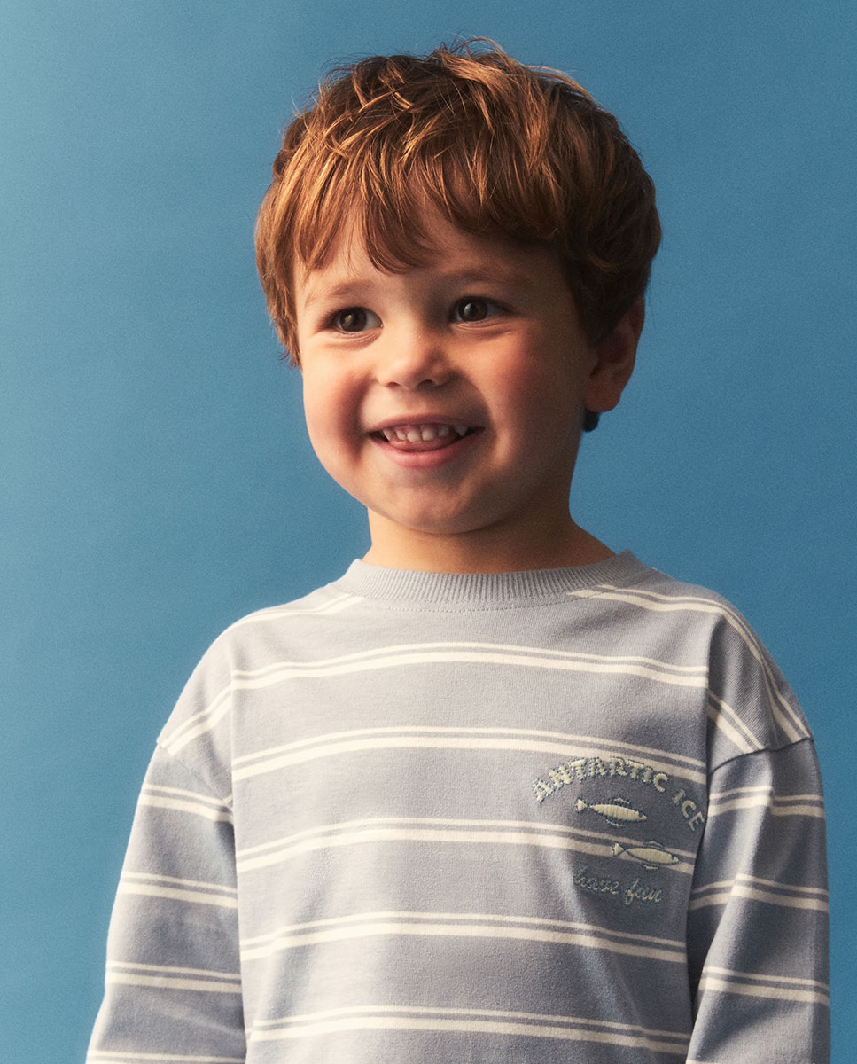 Camiseta rayas - Sfera - 400 Azul 400 Azul-1