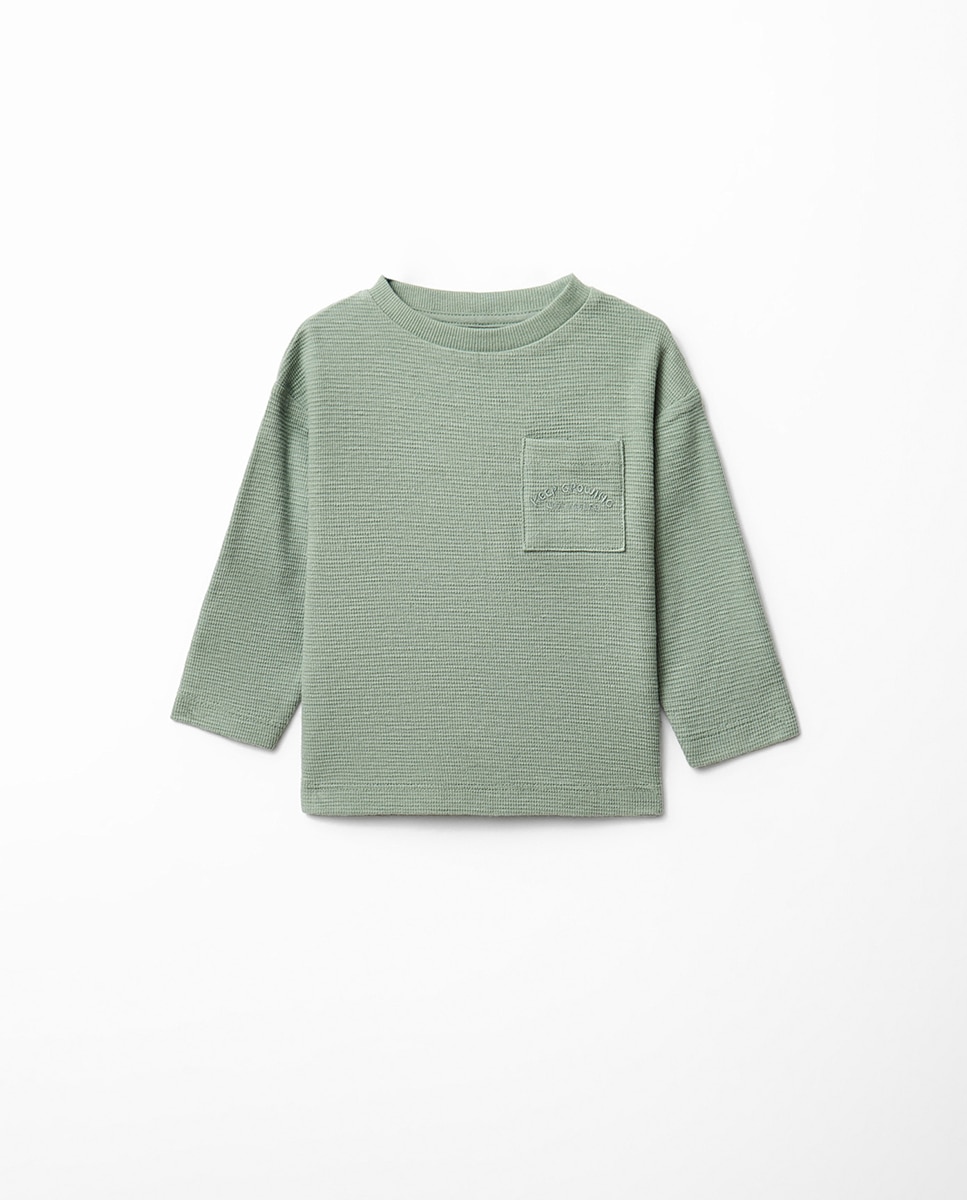 Imagem 0 de T-shirt aos Quadrados com Bolso