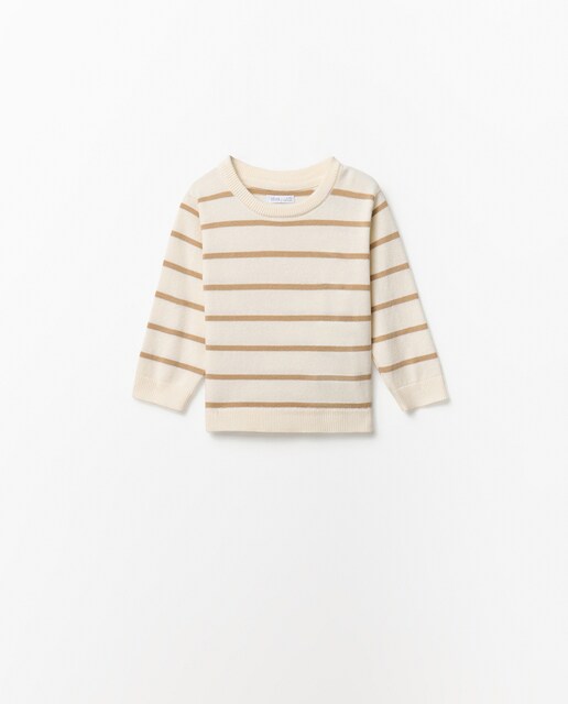 Imagem 0 de Camisola de malha básica às riscas