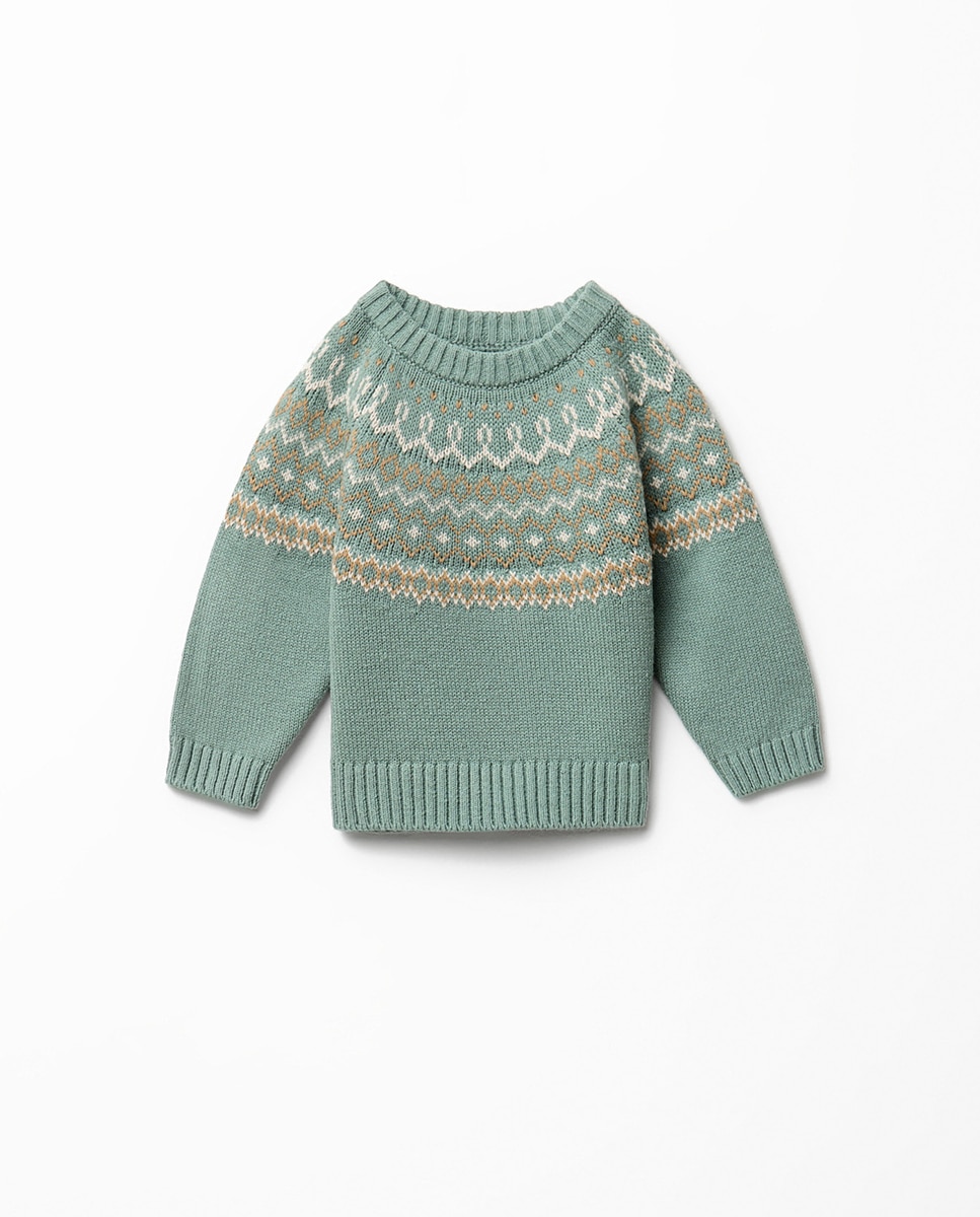 Jersey jacqard - Sfera - Verde Verde-1