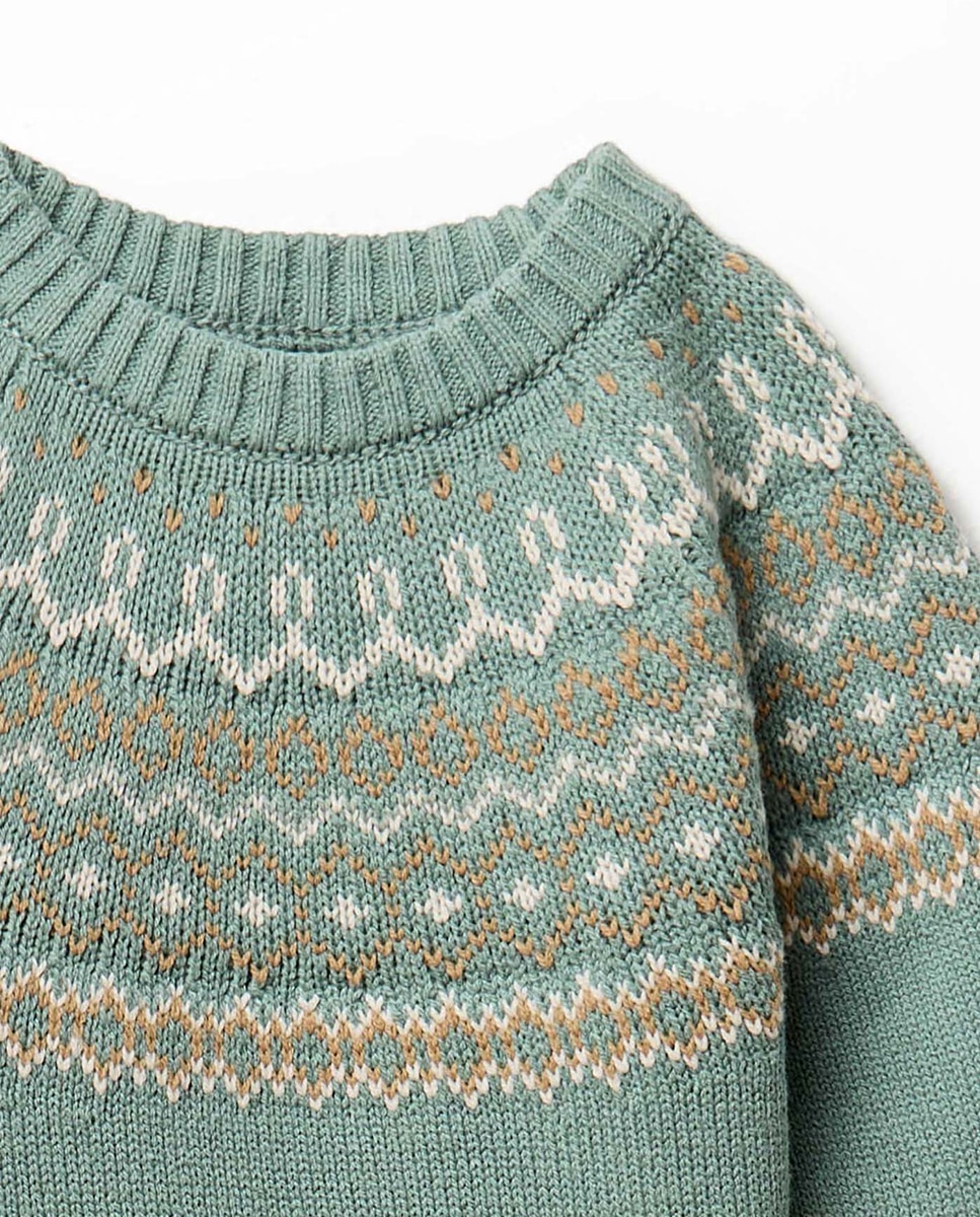 Jersey jacqard - Sfera - Verde Verde-2