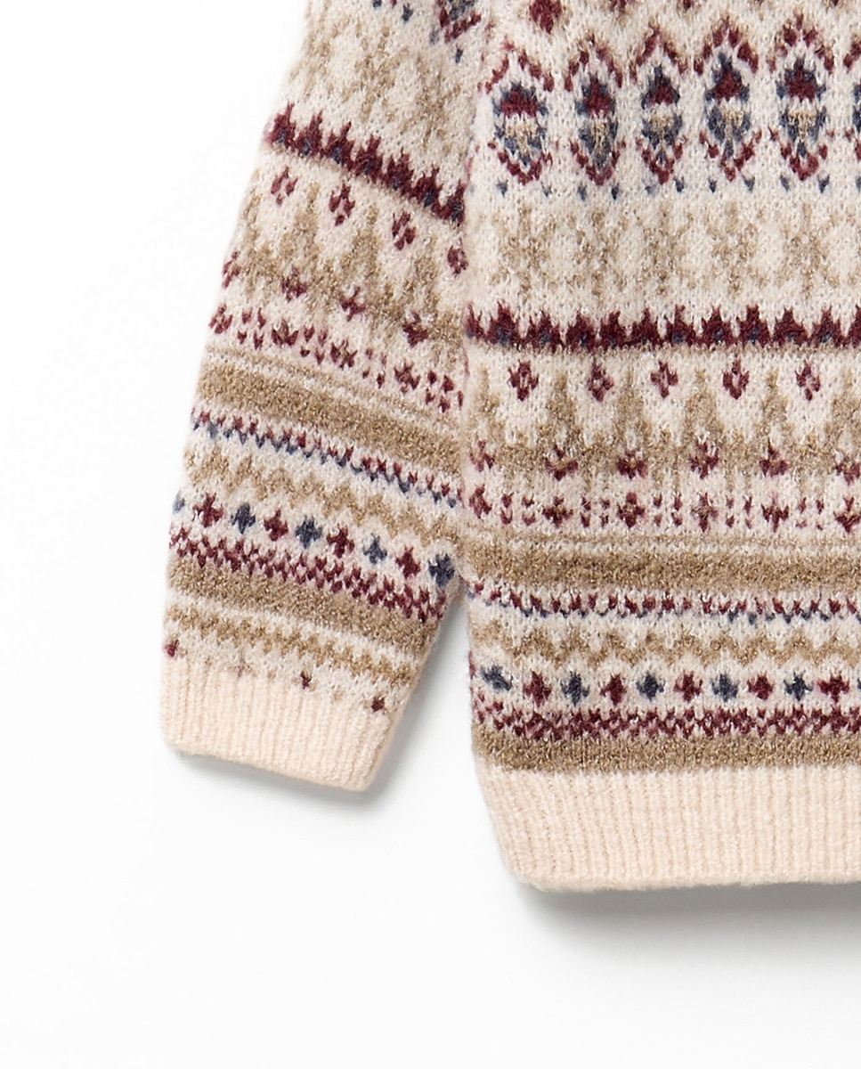 Jersey jacqard invierno - Sfera - Blanco roto Blanco roto-3
