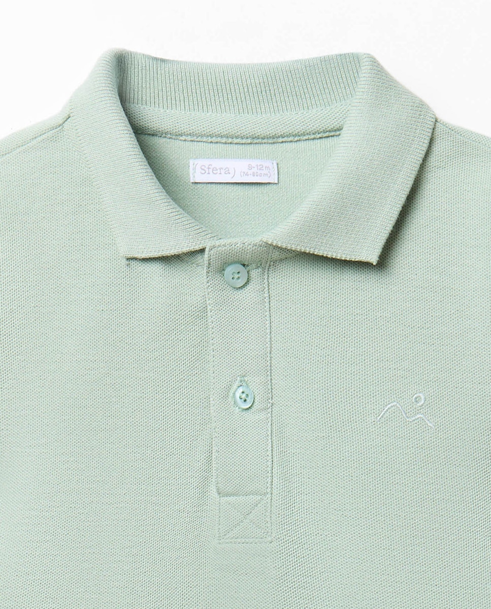 Polo Liso Sfera Verde-claro-2