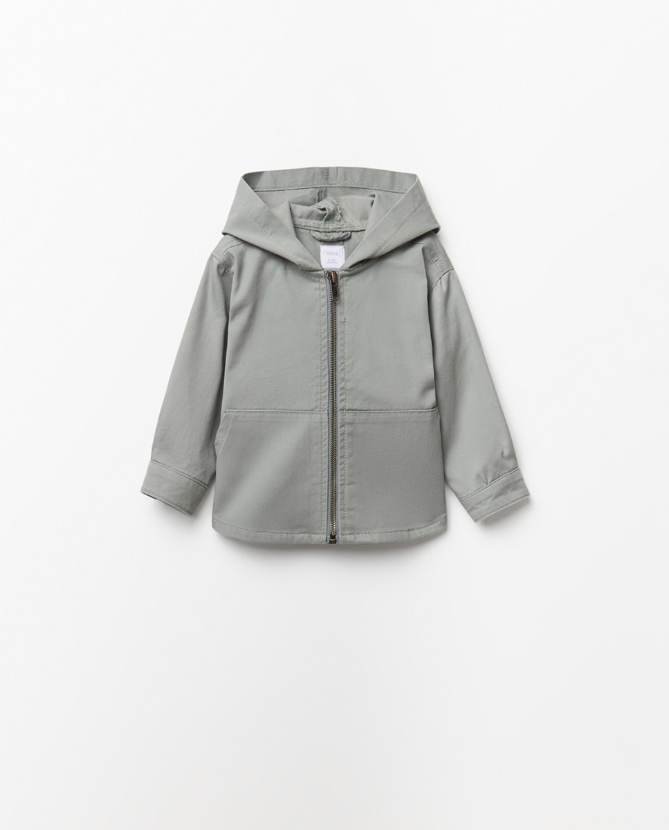 Imagem 0 de Sobrecamisa com Bolso Canguru e Capuz