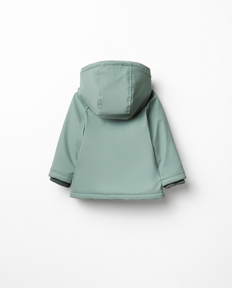 Sobretudo Engomado Forrado Water Repellent Sfera 510 Verde Claro-3