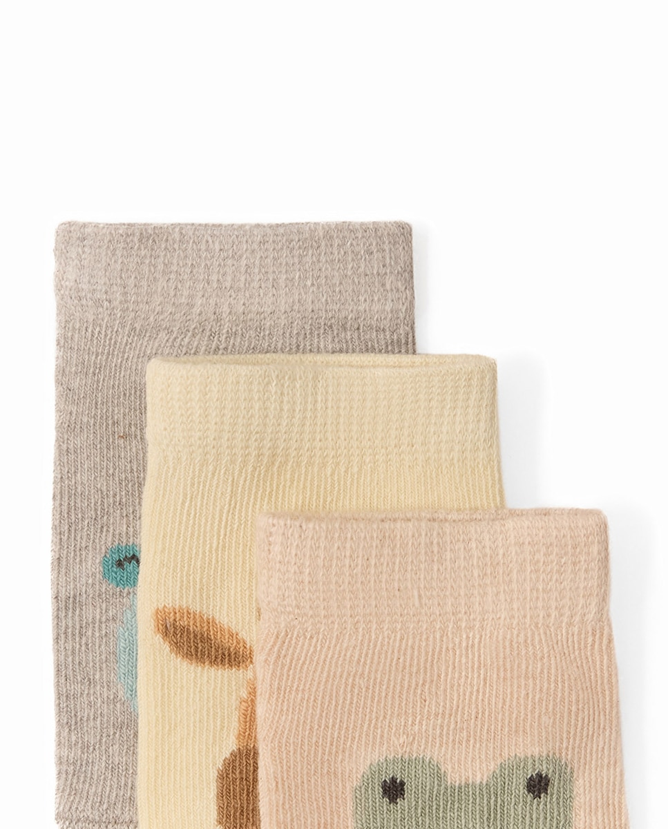 Pack de Três Pares de Meias Sfera Amarelo-2