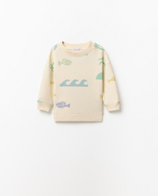 Imagen 0 de Sudadera estampado peces