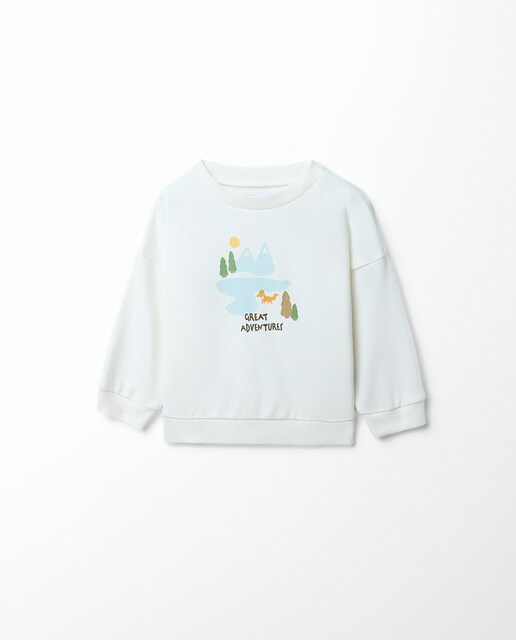 Imagen 0 de Sudadera estampado paisaje