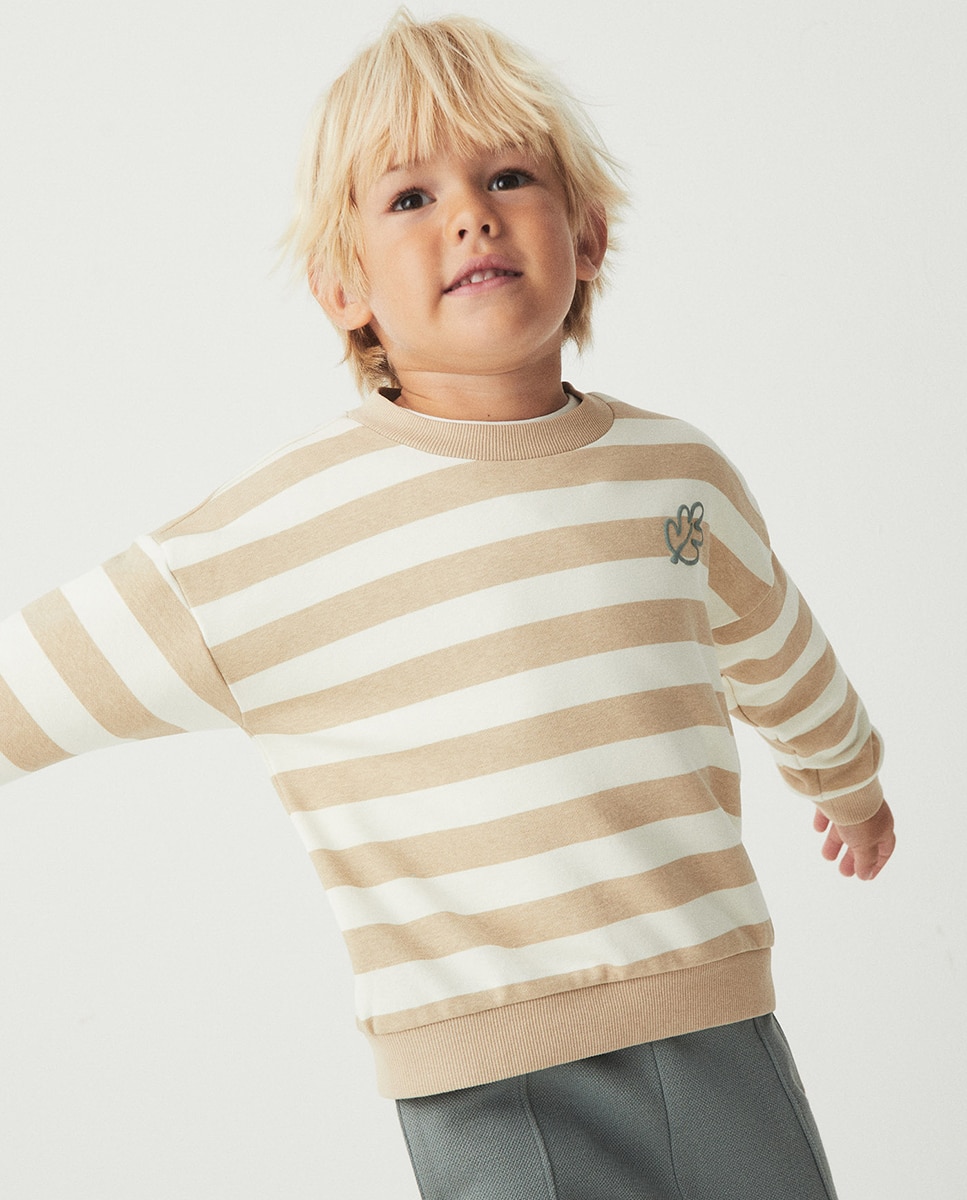 Imagen 0 de Sudadera rayas bordado