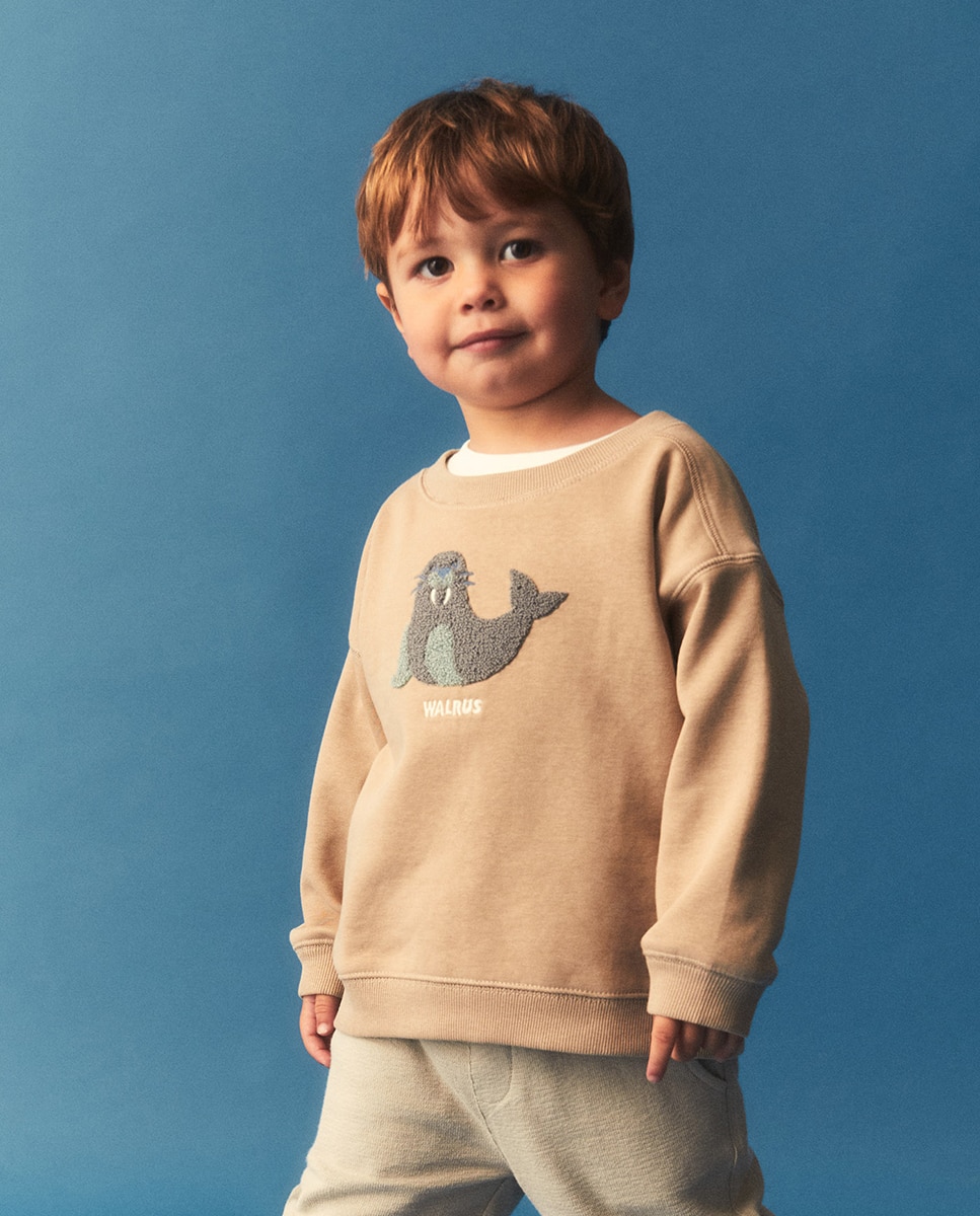 Imagem 0 de Sweatshirt em Tecido de Toalha Walrus