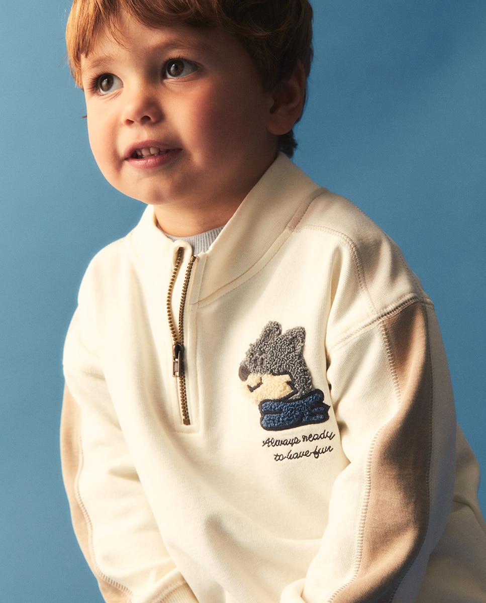 Imagem 0 de Sweatshirt com Fecho de Correr Lobo