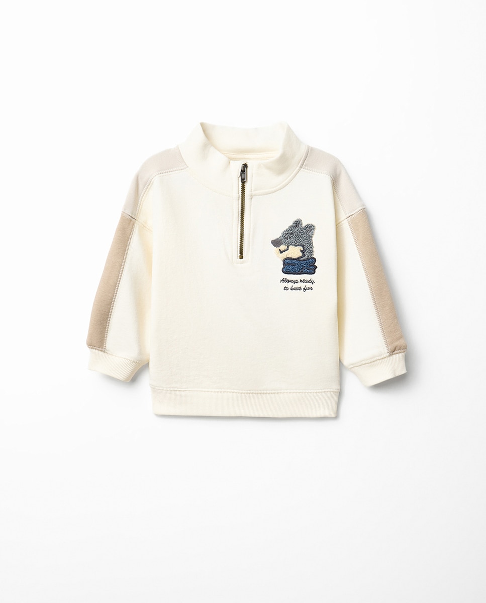 Imagem 0 de Sweatshirt com Fecho de Correr Lobo