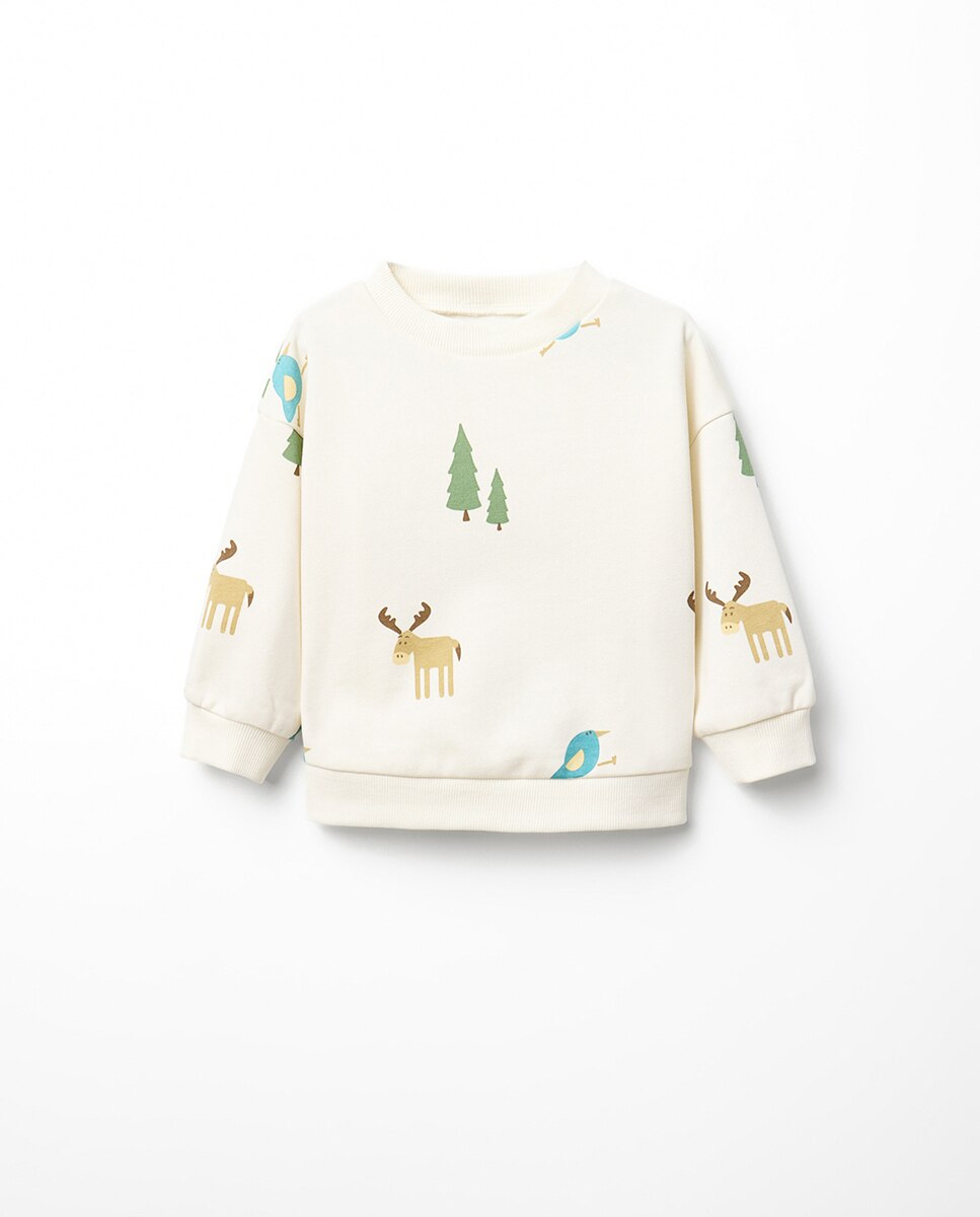 Imagem 0 de Sweatshirt com Estampado de Bosque