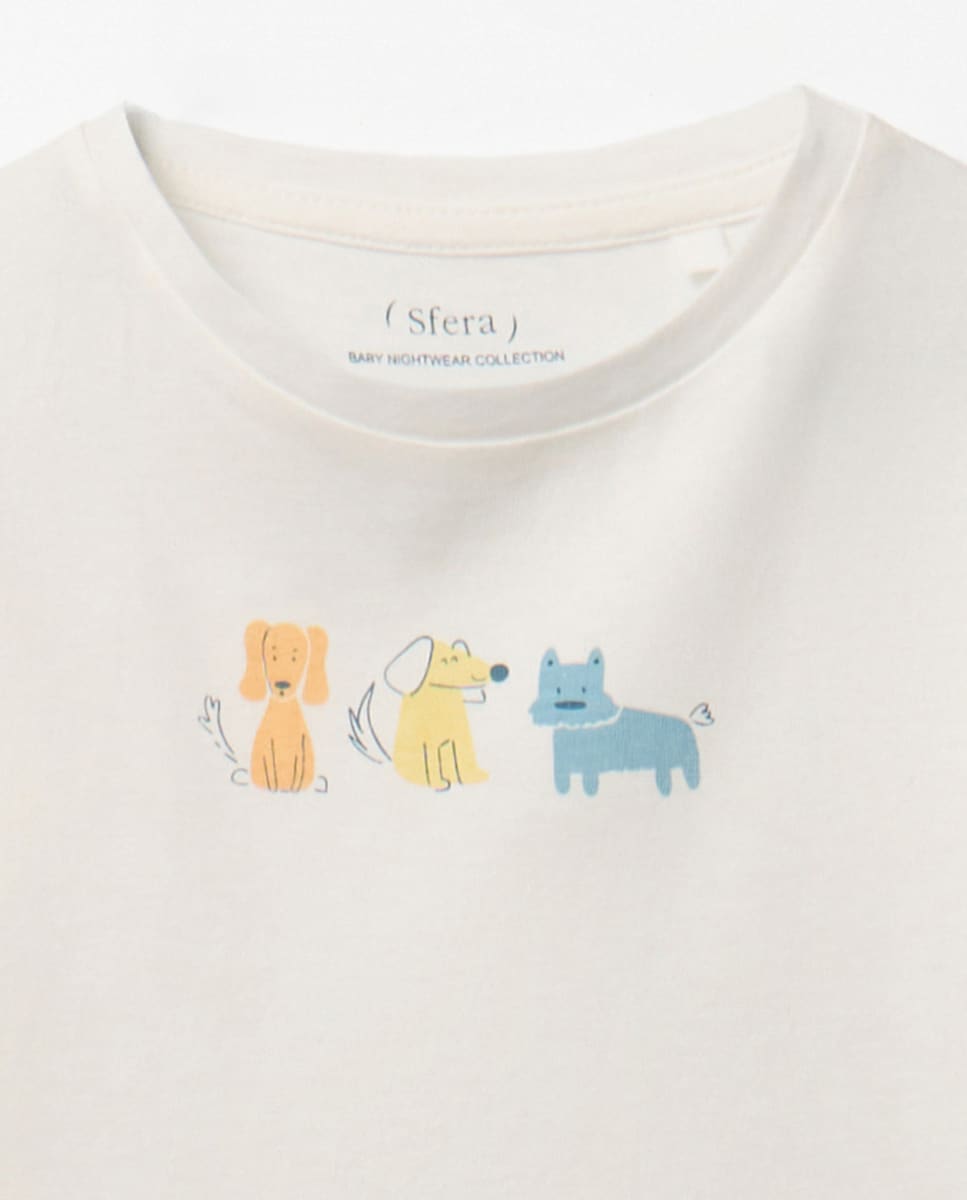 Pijama Cães Branco-marfim-3