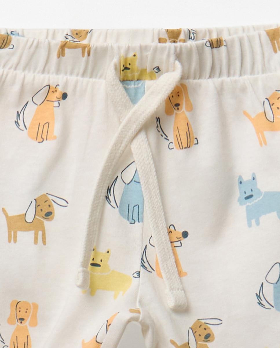 Pijama Cães Sfera Branco-marfim-5