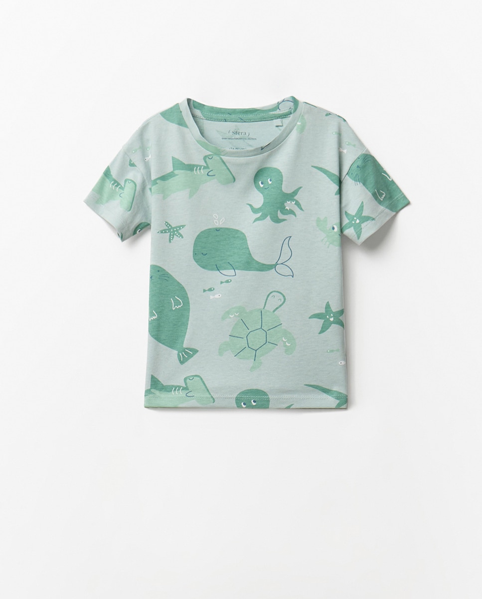 Pijama Fundo do Mar Sfera Verde-claro-2