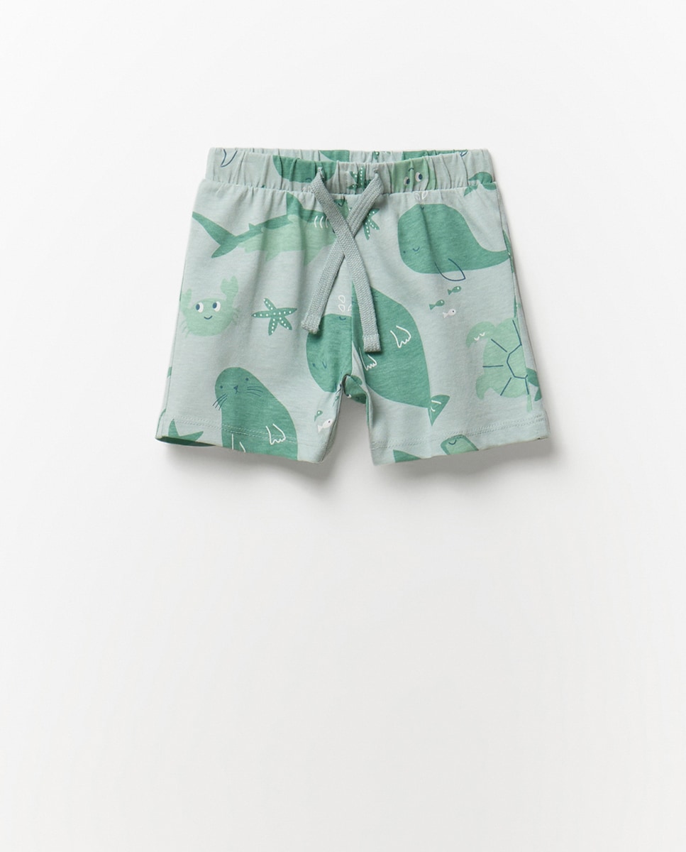 Pijama Fundo do Mar Verde-claro-4