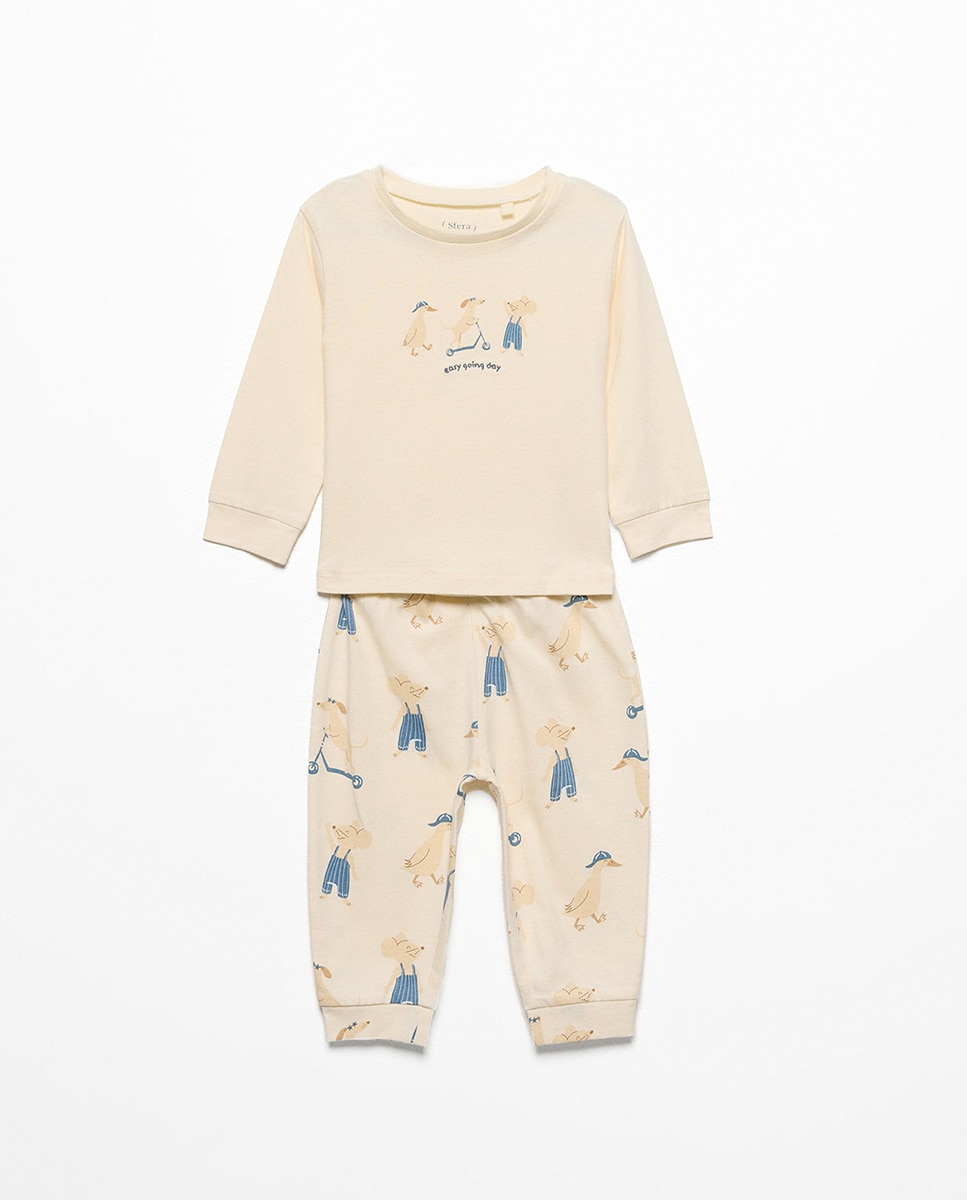 Imagem 0 de Pijama com Estampado de Bosque