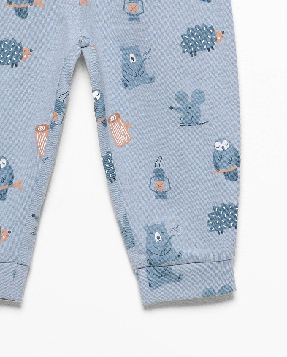 Pijama Amigos de Trotinete 120 Cru-5
