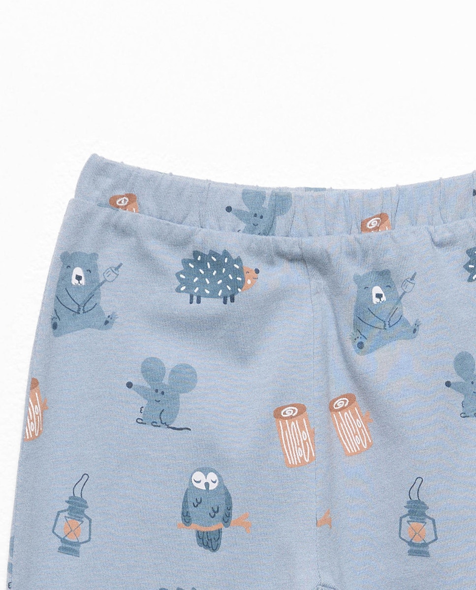 Pijama Amigos de Trotinete 120 Cru-6