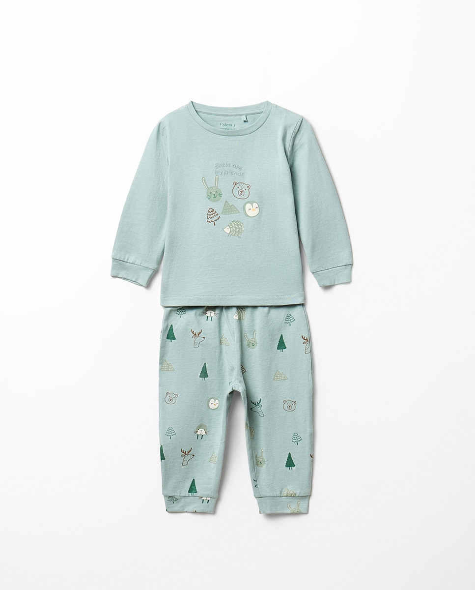 Imagem 0 de Pijama com Caras de Animais