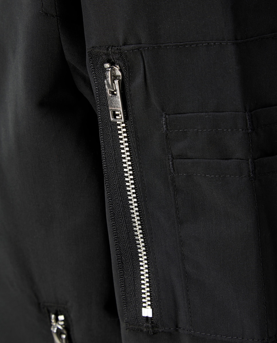Blusão Bomber - Azul Preto-4