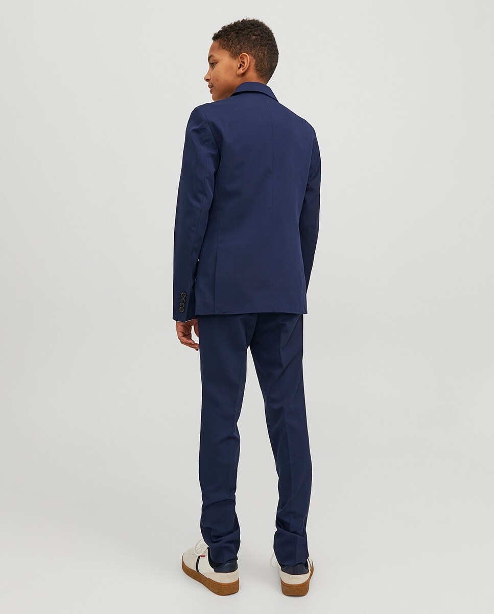 Fato de Duas Peças de Cerimónia Azul Elétrico-2