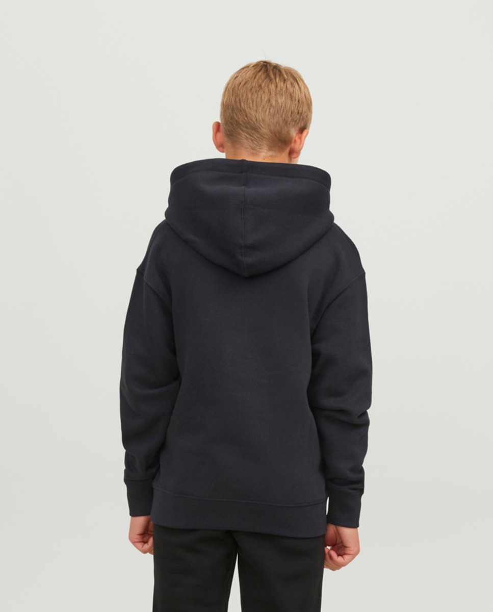 Sweatshirt com capuz Preto-2