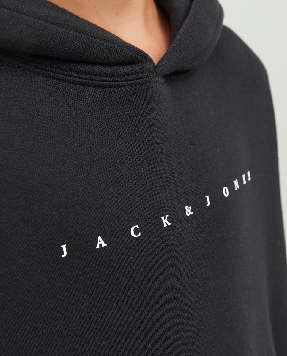 Sweatshirt com capuz Preto-4