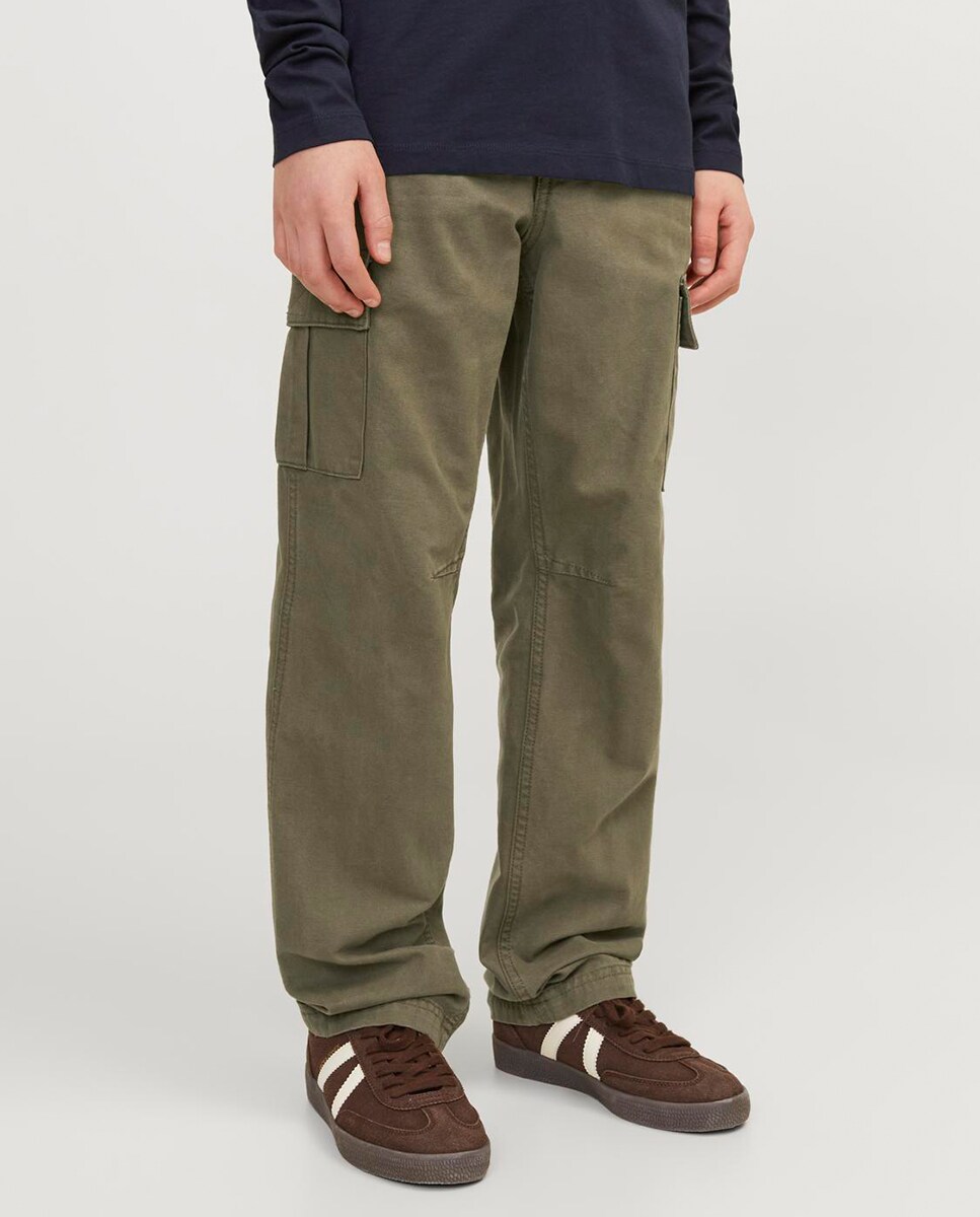 Calças Cargo Verde-militar-3