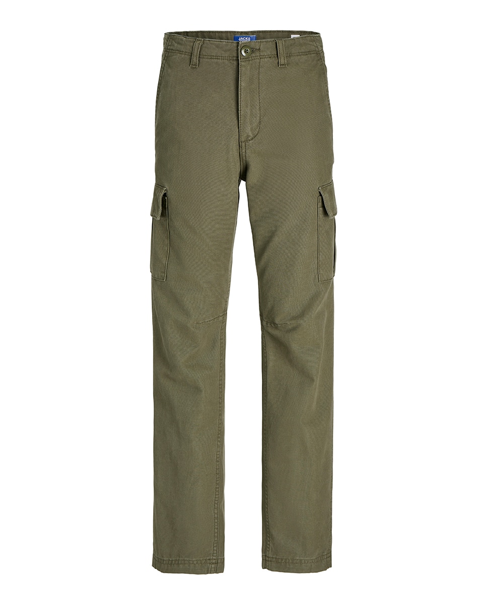 Calças Cargo Jack & Jones Verde-militar-7