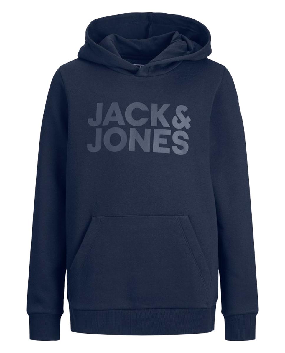 Sudadera de niño en negro con capucha - Jack & Jones - Azul marino Azul marino-5