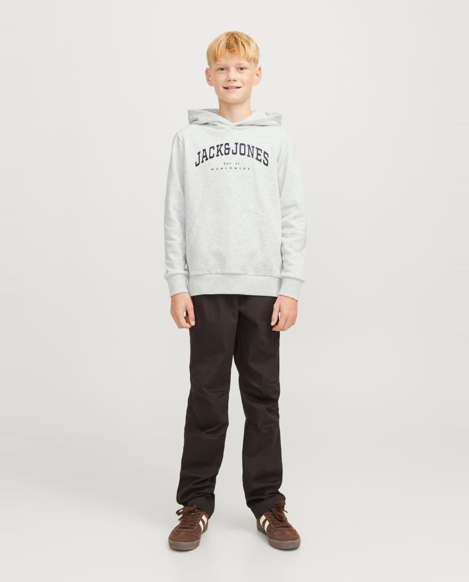 Sweatshirt com capuz Cinzento-claro-4