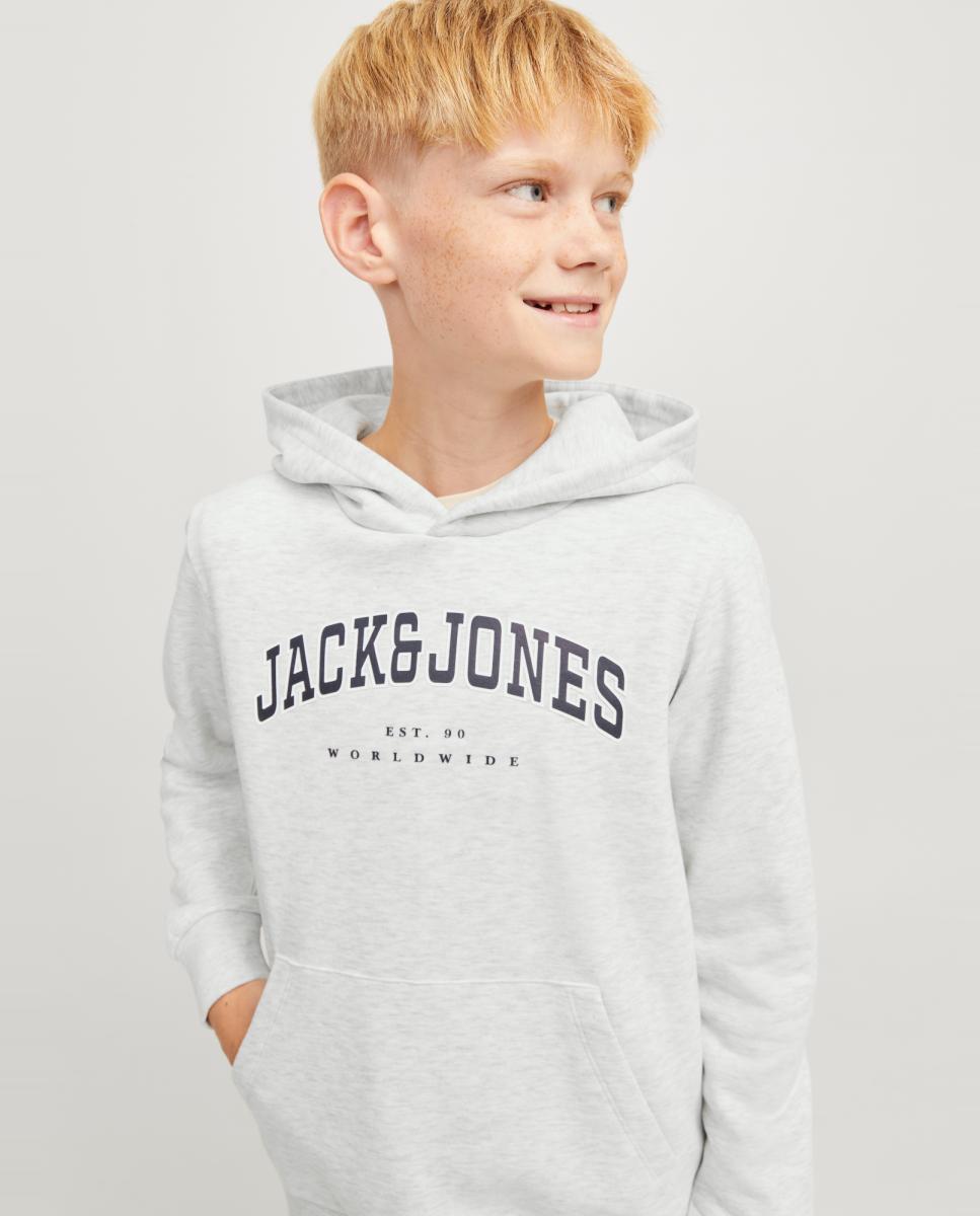 Sweatshirt com capuz Cinzento-claro-5