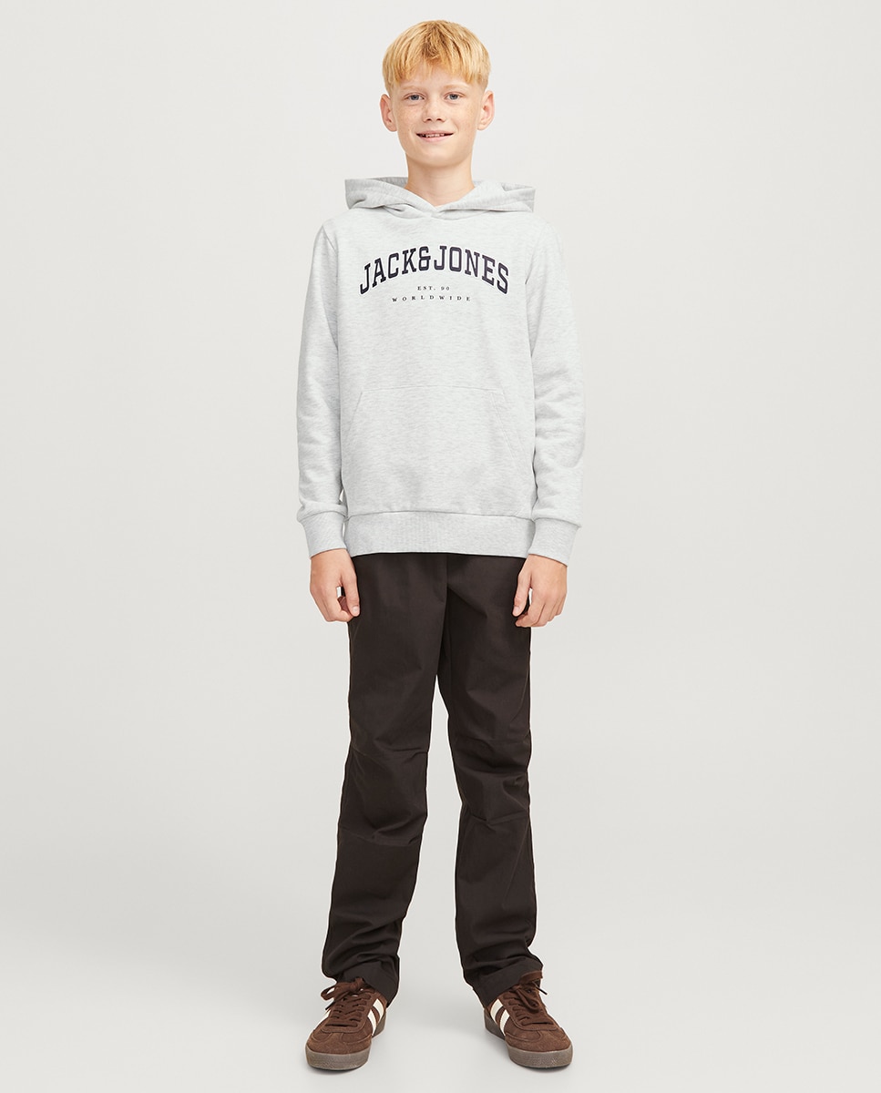 Sweatshirt com capuz Cinzento-claro-6