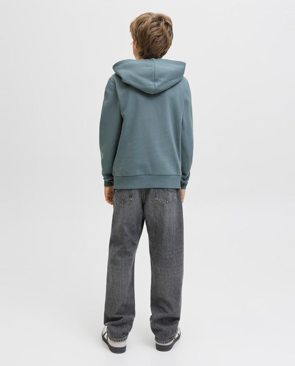 Sweatshirt com Capuz com Estampado à Frente Jack & Jones Azul-2