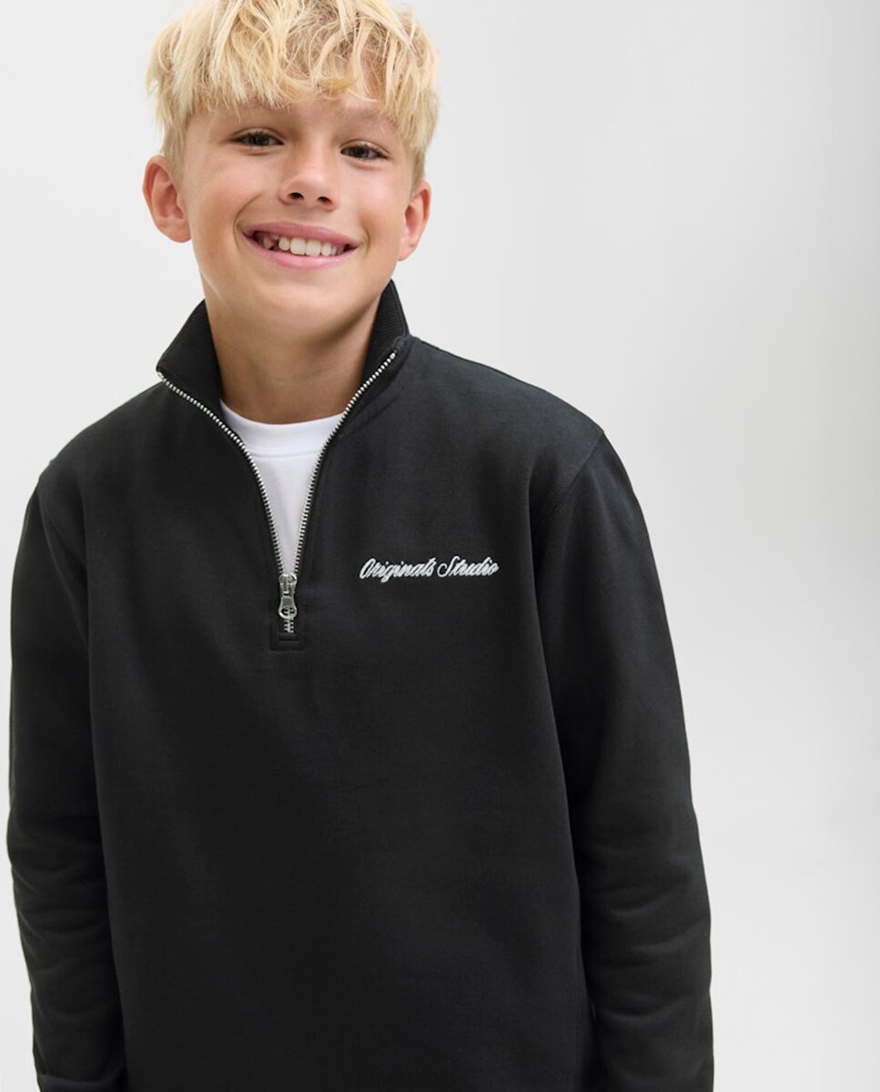 Sweatshirt de Gola Alta Jack & Jones Preto-6